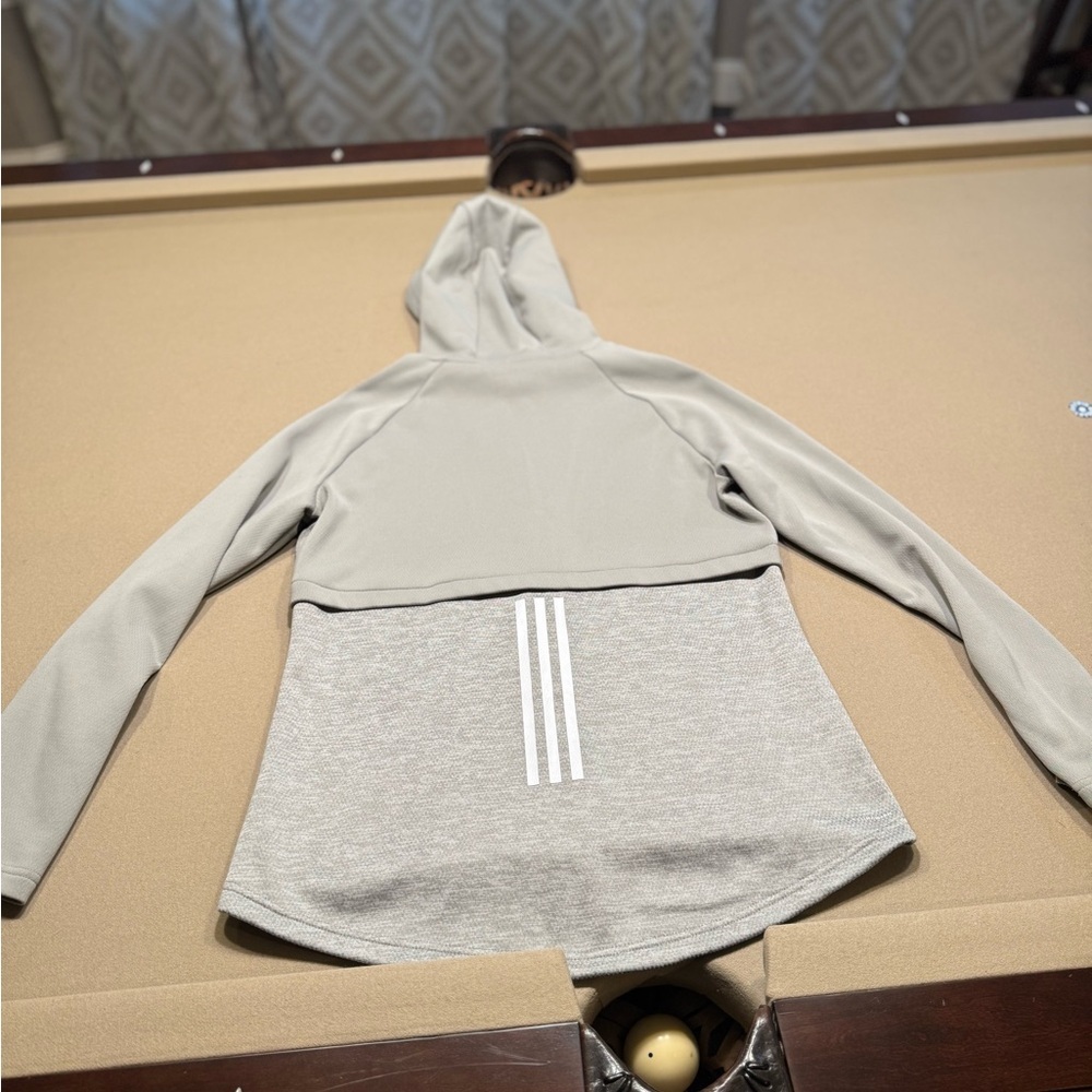 Adidas Gray Full Zip Jacket With Hoodie - Picture 3 of 7